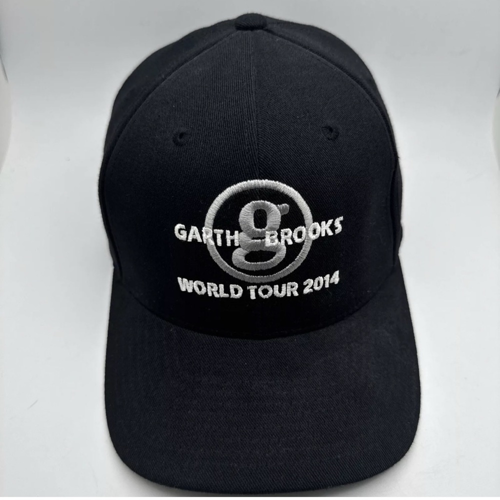 Garth Brooks World Tour 2014 Adjustable Strapback Hat Black Concert Country NWOT